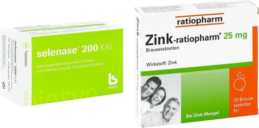 ratiopharm Selenase 200 mit Natriumselenit und Zink 25 mg Tabletten für Erwachsene und Kinder – Bild 1 von 1