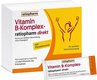 ratiopharm Vitamin B-Komplex Pulver vegan und vegetarisch für Erwachsene sowie Schwangere und Stillende – Bild 1 von 1