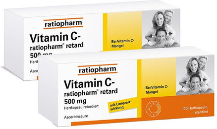 ratiopharm Vitamin C Ascorbinsäure 500 mg Kapseln laktosefrei und glutenfrei – Bild 1 von 1