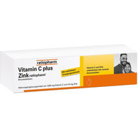 Produktbild von ratiopharm Vitamin C und Zink Brausetabletten mit Ascorbinsäure 40 Stück