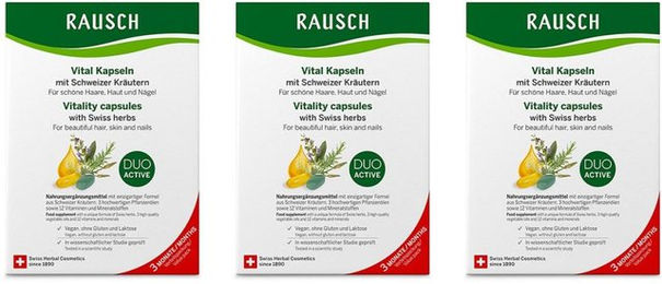 RAUSCH Rausch Vital Kapseln mit Schweizer Kräutern 180 Kapseln – Bild 1 von 1