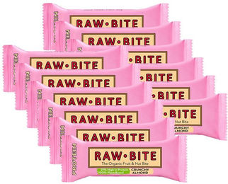 RAW BITE Proteinriegel Crunchy Almond Vegan Bio – Bild 1 von 1