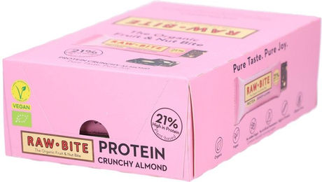 RAWBITE Protein Riegel Crunchy Almond Bio – Bild 1 von 1