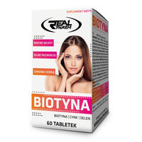 Produktbild von REAL PHARM Biotin Zink und Selen Kombination 60 Tabletten
