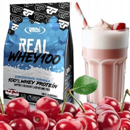 Real Pharm Molkenproteinkonzentrat WPC Eiweißpulver Cherry Yoghurt 2000g – Bild 1 von 3