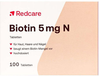 Redcare Biotin 5 mg Tabletten 100 Stück – Bild 1 von 1
