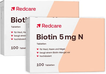 Redcare Biotin 5 mg Tabletten 200 Stück Doppelpack – Bild 1 von 1