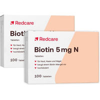Produktbild von Redcare Biotin 5 mg Tabletten 200 Stück Doppelpack