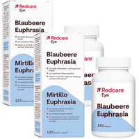 Produktbild von Redcare Eye Kapseln mit Blaubeere, Euphrasia, Lutein und Vitamin A, 120 Kapseln