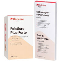 Produktbild von RedCare Folsäure Plus Forte Kapseln für Schwangere und Stillende