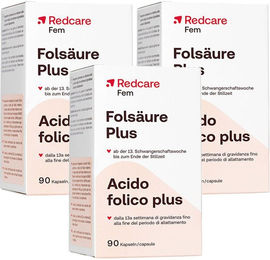 Redcare Folsäure Plus Kapseln vegan und glutenfrei für Schwangere und Stillende – Bild 1 von 1