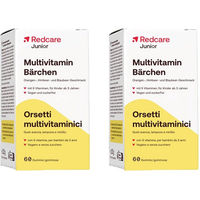 Produktbild von Redcare Junior Multivitamin-Bärchen Gummis vegan und zuckerfrei für Kinder und Erwachsene 120 Stück