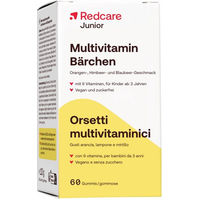 Produktbild von Redcare Junior Multivitamin-Bärchen Gummis vegan und zuckerfrei für Kinder und Erwachsene 60 Stück