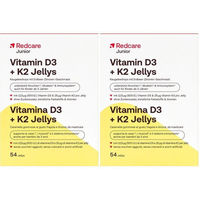 Produktbild von Redcare Junior Vitamin D3 + K2 Gummis zuckerfrei für Kinder und Erwachsene