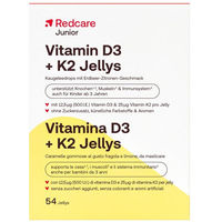 Produktbild von Redcare Junior Vitamin D3 + K2 Jellys zuckerfrei ohne Zusatzstoffe für Kinder und Erwachsene
