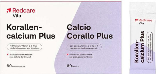 Redcare Korallencalcium mit Algenkalk Sango, Vitamin D3 und K2 Pulver – Bild 1 von 1