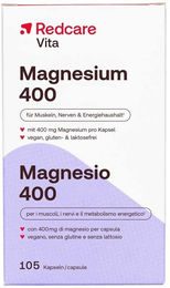 Redcare Magnesium 400 Oxid Kapseln vegan laktosefrei und ohne Gelatine – Bild 1 von 1