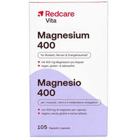 Produktbild von Redcare Magnesium 400 Oxid Kapseln vegan laktosefrei und ohne Gelatine