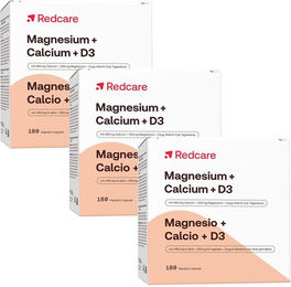 Redcare Magnesium Calcium D3 Kapseln ohne Zusatzstoffe 180 Stück – Bild 1 von 1