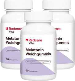 Redcare Melatonin Weichgummis vegan glutenfrei laktosefrei 180 Stück – Bild 1 von 1