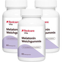 Produktbild von Redcare Melatonin Weichgummis vegan glutenfrei laktosefrei 180 Stück