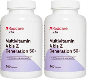 Redcare Multivitamin A bis Z 50+ Tabletten für Senioren 360 Stück – Bild 1 von 1