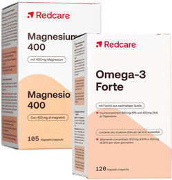 Redcare Omega-3 Forte und Magnesium 400 Kapseln Set vegan und laktosefrei – Bild 1 von 1
