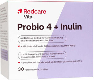 Redcare Probio 4 + Inulin Pulver glutenfrei laktosefrei ohne Zusatzstoffe – Bild 1 von 1