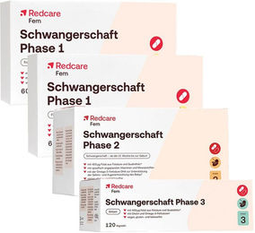 Redcare Schwangerschaft Phase 1, 2 und 3 Vegan Kapseln für Schwangere und Stillende – Bild 1 von 1