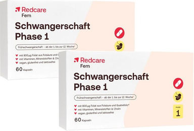 Redcare Schwangerschaft Phase 1 Kapseln für Schwangere und Stillende 60 Stück – Bild 1 von 1
