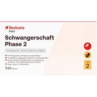 Produktbild von Redcare Schwangerschaft Phase 2 Vegan Kapseln für Schwangere und Stillende 210 Stück
