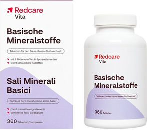 Redcare Vita Basische Mineralstoffe Mineralstoff-Komplex Tabletten 360 Stück – Bild 1 von 1