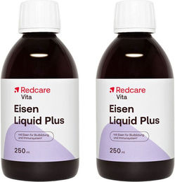 Redcare Vita Eisen Liquid Plus Eisengluconat vegan 500 ml – Bild 1 von 2