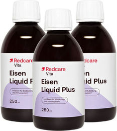 Redcare Vita Eisen Liquid Plus Eisengluconat vegan 750 ml – Bild 1 von 2