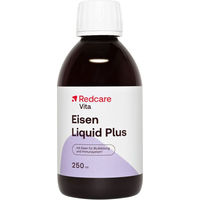 Produktbild von Redcare Vita Eisen Liquid Plus Eisengluconat Vegan für Erwachsene Kinder und Schwangere & Stillende