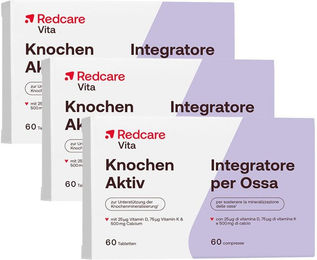 Redcare Vita Knochen Aktiv Calcium Carbonat Tabletten 180 Stück für Frauen und Senioren – Bild 1 von 1