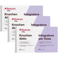 Produktbild von Redcare Vita Knochen Aktiv Calcium Carbonat Tabletten 180 Stück für Frauen und Senioren