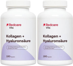 Redcare Vita Kollagen und Hyaluronsäure Kapseln mit Rinderkollagen für Erwachsene 180 Stück – Bild 1 von 1