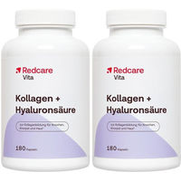 Produktbild von Redcare Vita Kollagen und Hyaluronsäure Kapseln mit Rinderkollagen für Erwachsene 180 Stück