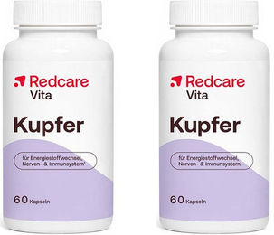 Redcare Vita Kupfer Kapseln vegan glutenfrei laktosefrei 120 Stück – Bild 1 von 1
