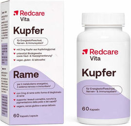 Redcare Vita Kupfer Kapseln vegan glutenfrei laktosefrei 60 Stück – Bild 1 von 1