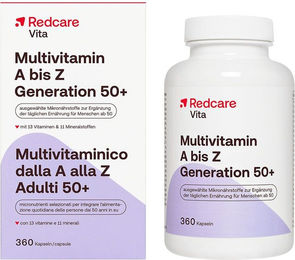 Redcare Vita Multivitamin A bis Z Generation 50+ Kapseln für Senioren – Bild 1 von 1