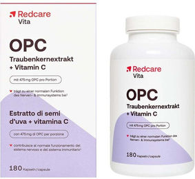 Redcare Vita OPC Traubenkernextrakt mit Vitamin C Kapseln 180 Stück – Bild 1 von 1
