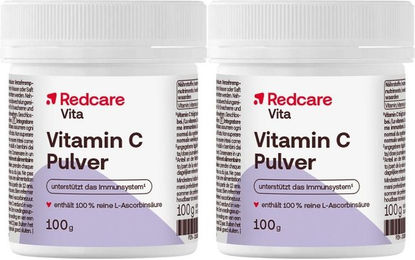 Redcare Vita Vitamin C Pulver mit Ascorbinsäure für Erwachsene und Kinder – Bild 1 von 1