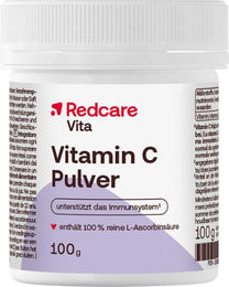 Redcare Vita Vitamin C Pulver mit Ascorbinsäure für Erwachsene und Kinder – Bild 1 von 1