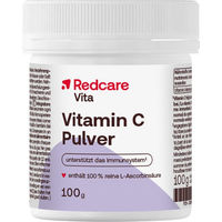 Produktbild von Redcare Vita Vitamin C Pulver mit Ascorbinsäure für Erwachsene und Kinder