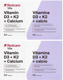 Redcare Vita Vitamin D3 K2 Calcium Tabletten 120 Stück – Bild 1 von 1