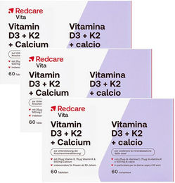 Redcare Vita Vitamin D3 K2 Calcium Tabletten 180 Stück – Bild 1 von 1