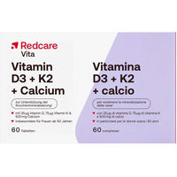 Produktbild von Redcare Vita Vitamin D3 K2 Calcium Tabletten 60 Stück