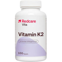 Produktbild von Redcare Vita Vitamin K2 MK-7 Kapseln vegan laktosefrei glutenfrei 100 Stück